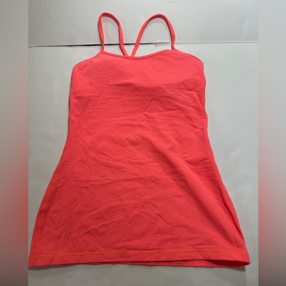 lululemon athletica Neon Coral Racerback Tank Top - Picture 3 of 3